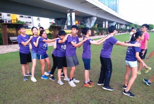 Orienteering games are held outside the campus
