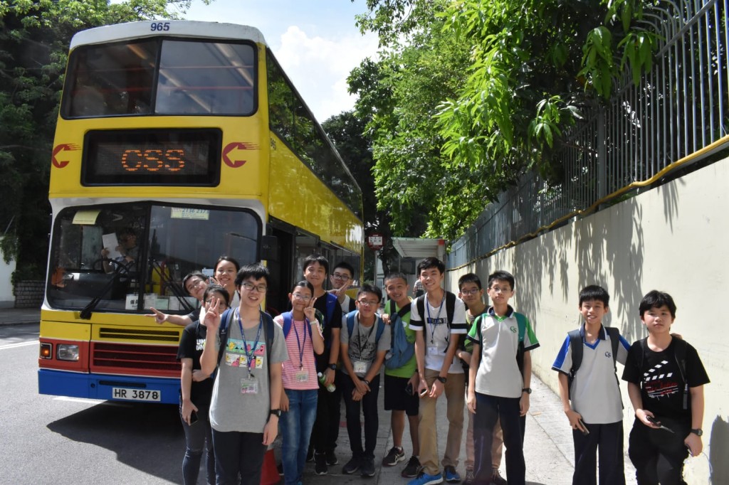 Getting ready for the bus tour