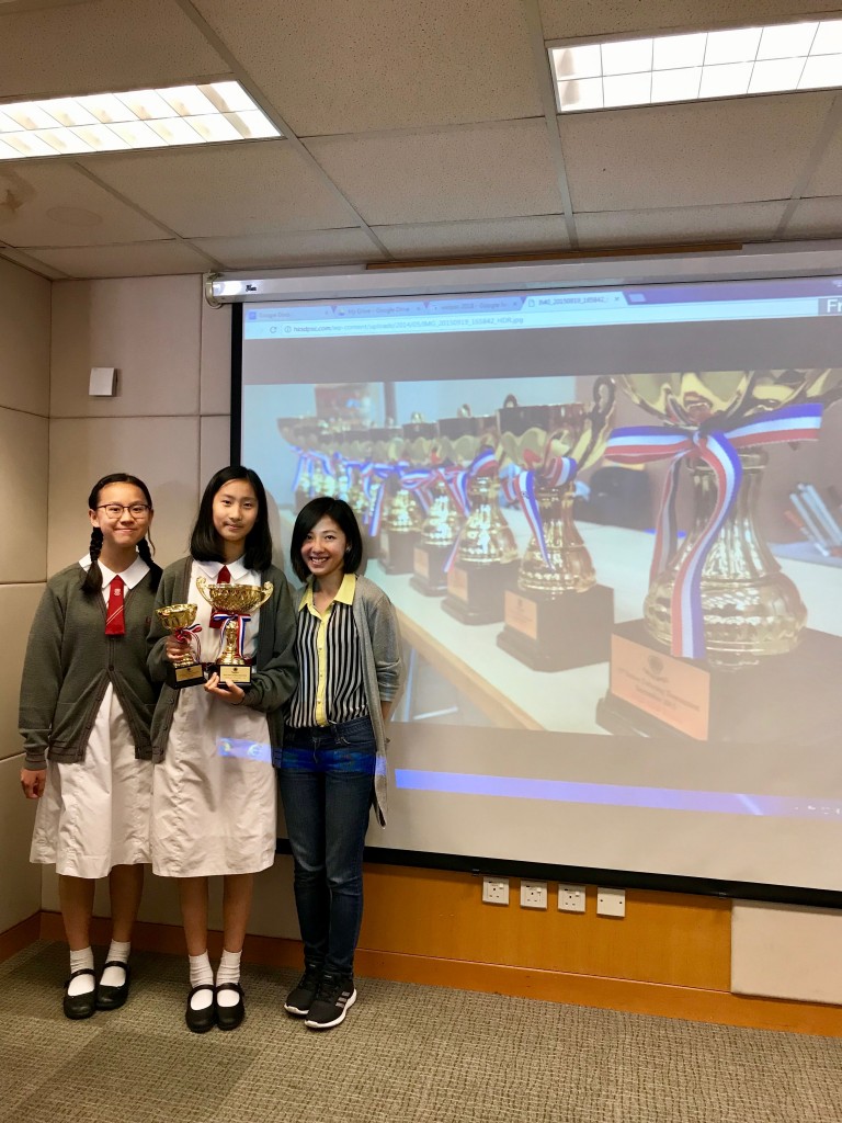 Kennis Cheung and Celina Deng took part in the Junior Individual Public Speaking Championships 2018