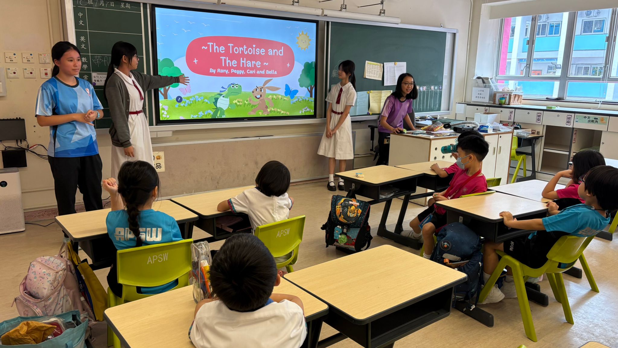 Storytelling at Alliance Primary School Whampoa